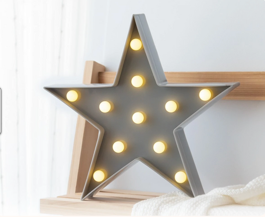 Luz LED estrella, lámpara quitamiedos