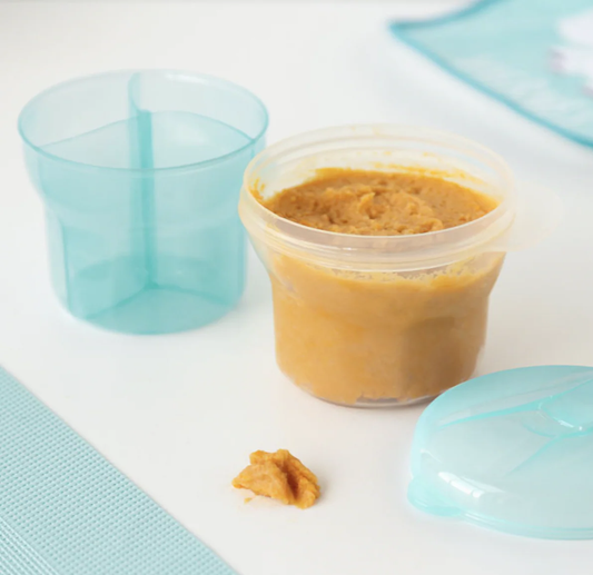 Dosificador leche en polvo azul