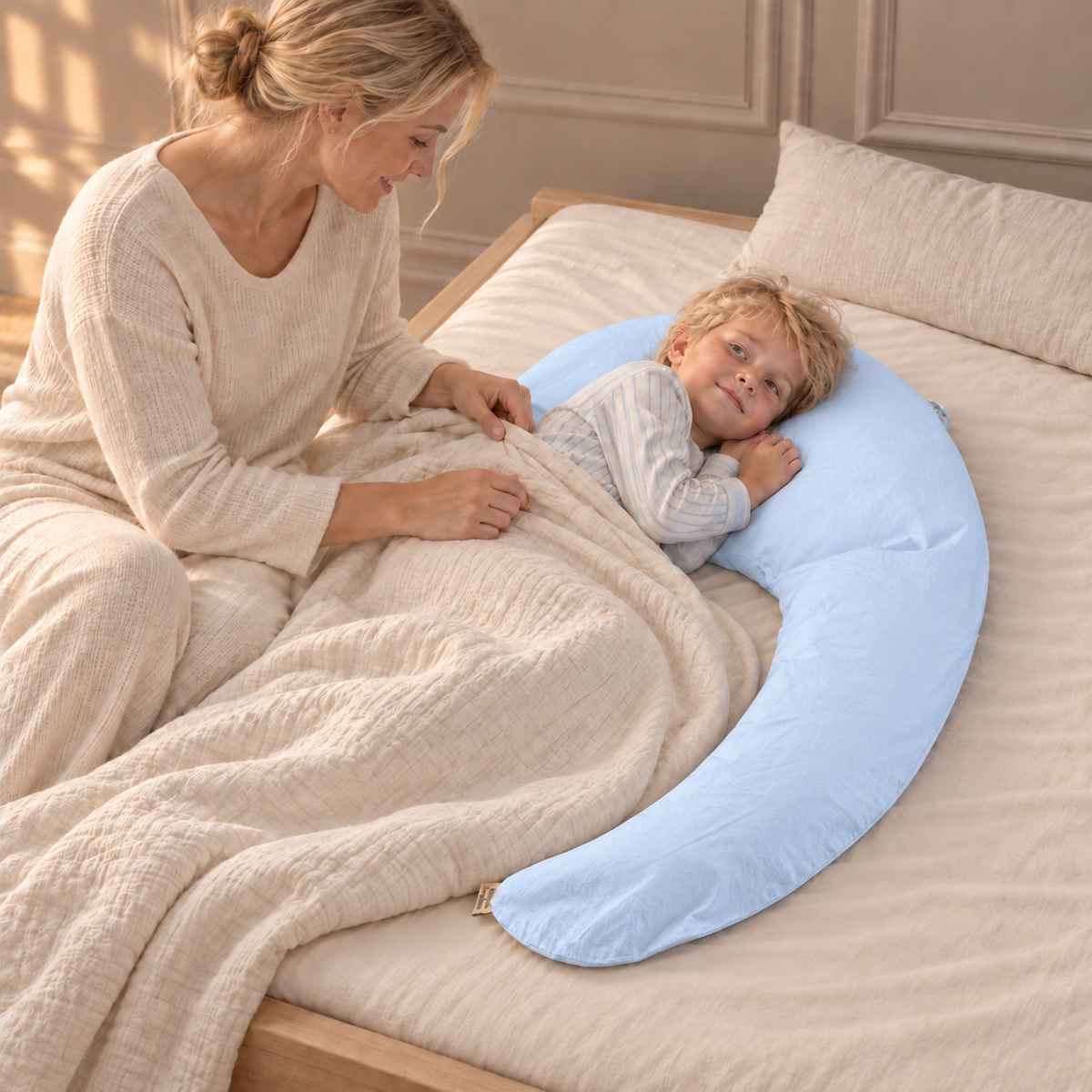 Almohada Luna® 🌙 Ayuda a dormir solitos. Ideal para peques con muchos despertares