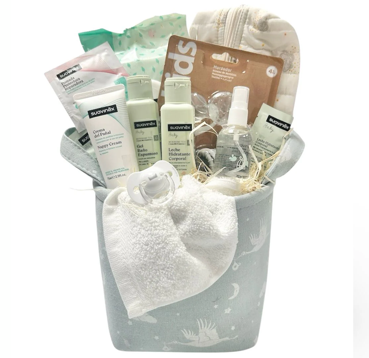 Canastilla nacimiento bebé cariños