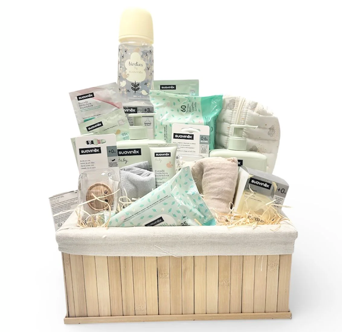 Cesta regalo bebé birdies