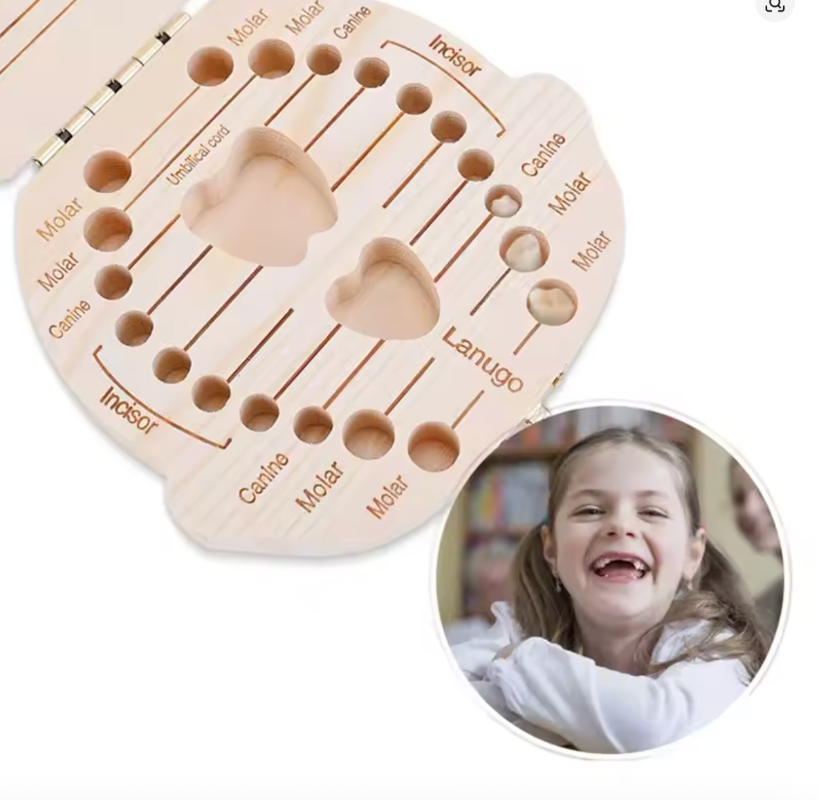 Caja de Madera para Dientes de Leche – Recuerdo Bebé