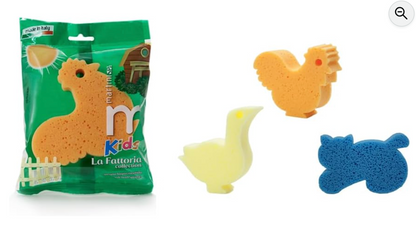 Esponja Baño Infantil Forma Animal | MartiniSPA Kids Fattoria Collection