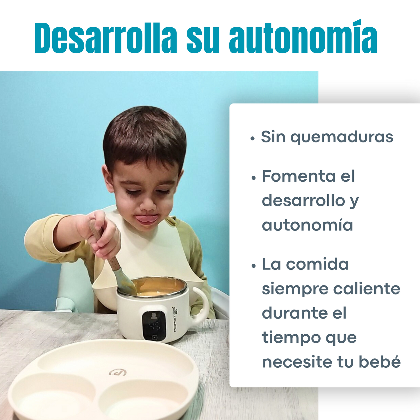 Cuenco Inteligente Portátil RAPTOR | Popetes Kids