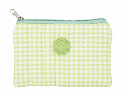 Cesta regalo de nacimiento para bebé Locos por los cuadros verde