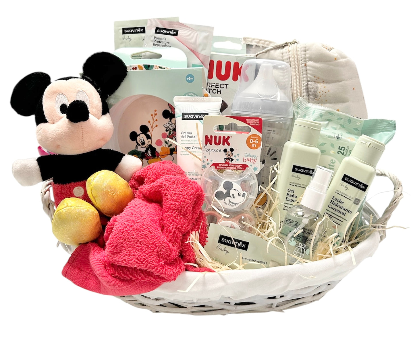 Cesta regalo bebé baby Mickey Nuk