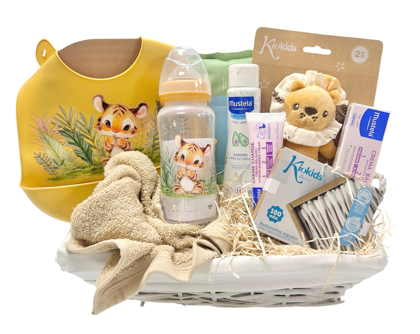 Canastilla Nacimiento Bebé León | Mustela + Accesorios