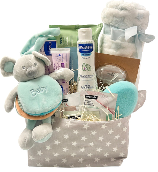 Canastilla Bebé Koala – Regalo Recién Nacido con Mustela