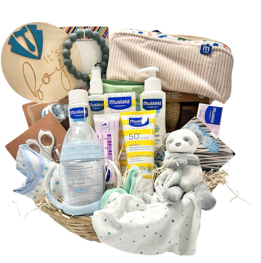 It's a Boy – Canastilla Bebé Premium Mustela