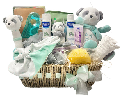 Cesta Regalo Bebé Amorosa | Mustela + Peluche Panda