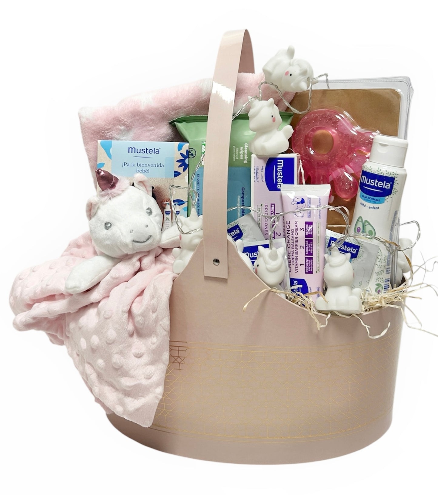 Canastilla Nacimiento Bebé new bombonera CON LUZ | Mustela