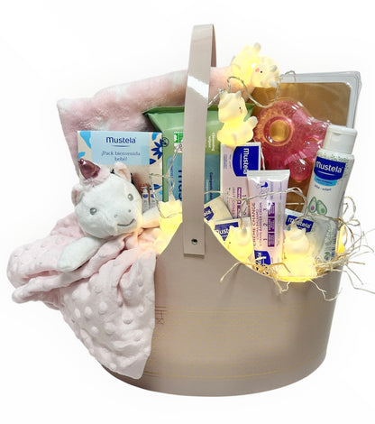 Canastilla Nacimiento Bebé new bombonera CON LUZ | Mustela