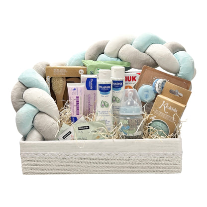 Canastilla Baby Shower Trenzas — Mustela, Nuk & Kiokids