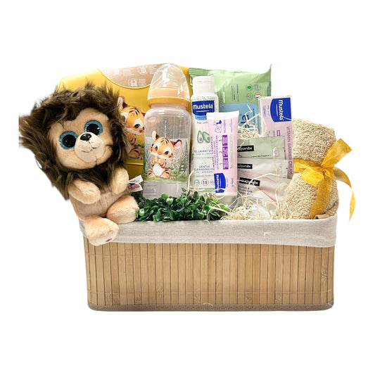 Canastilla nacimiento baby lion