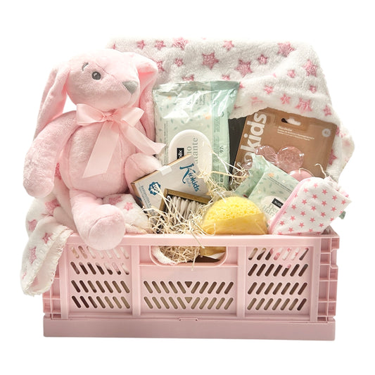Cesta Regalo Nacimiento Bebé Star rosa — Suavinex & Kiokids (Copia)