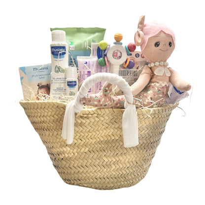 Canastilla Nacimiento Mi Sirena | Mustela + Peluche y Sonajero