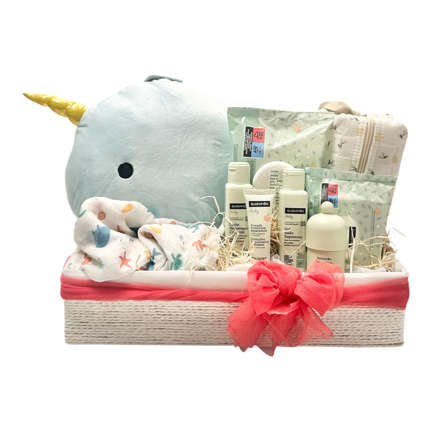 Canastilla Regalo Bebé Delfín Unicornio | Suavinex
