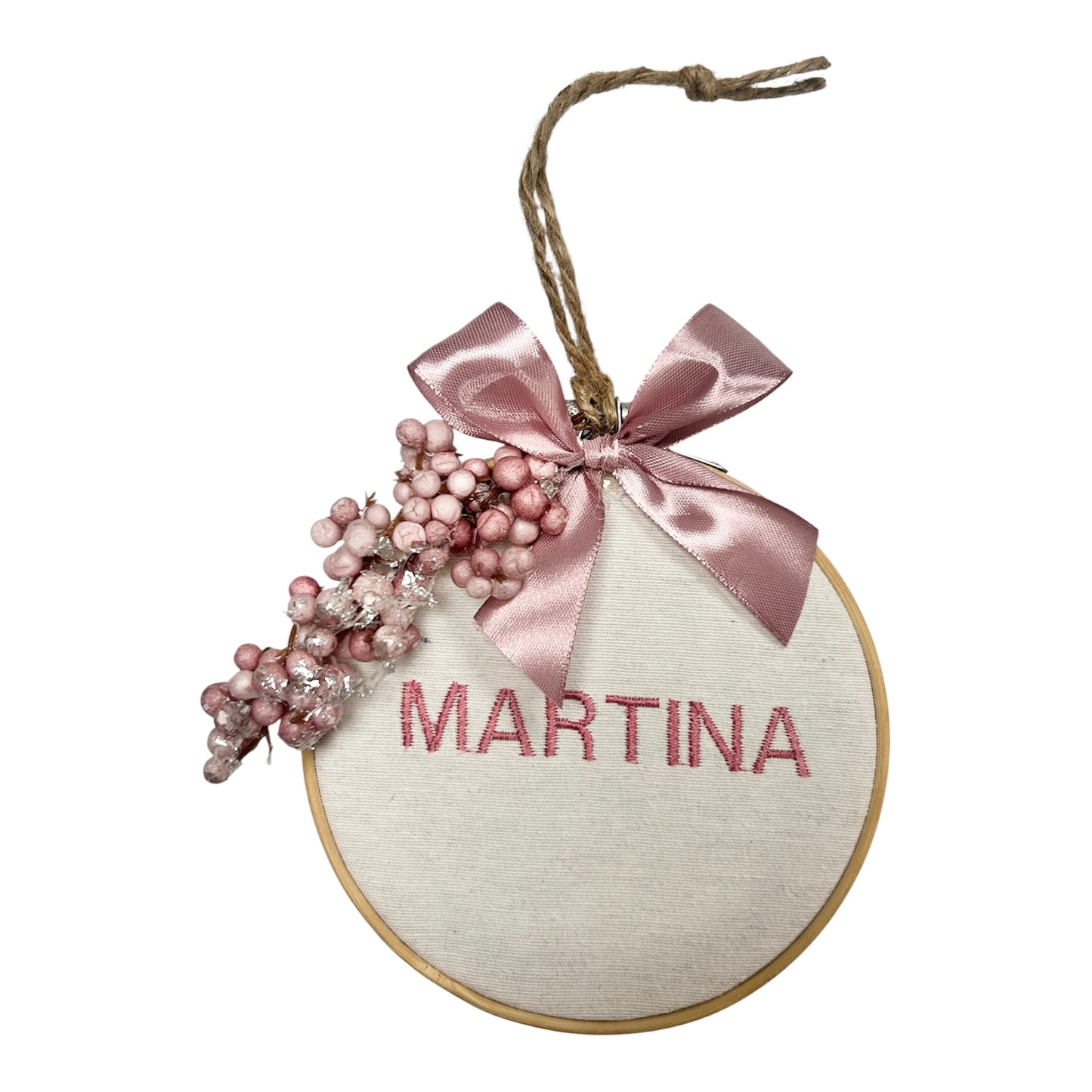 Bastidor Bordado Personalizado con Nombre del Bebé | Regalo Nacimiento