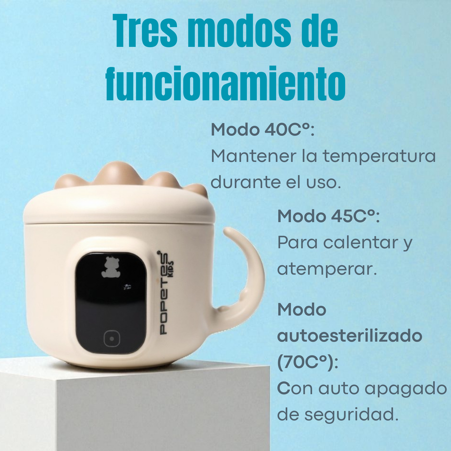 Cuenco Inteligente Portátil RAPTOR | Popetes Kids