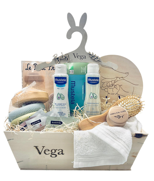 Canastilla regalo nacimiento bebe mustela