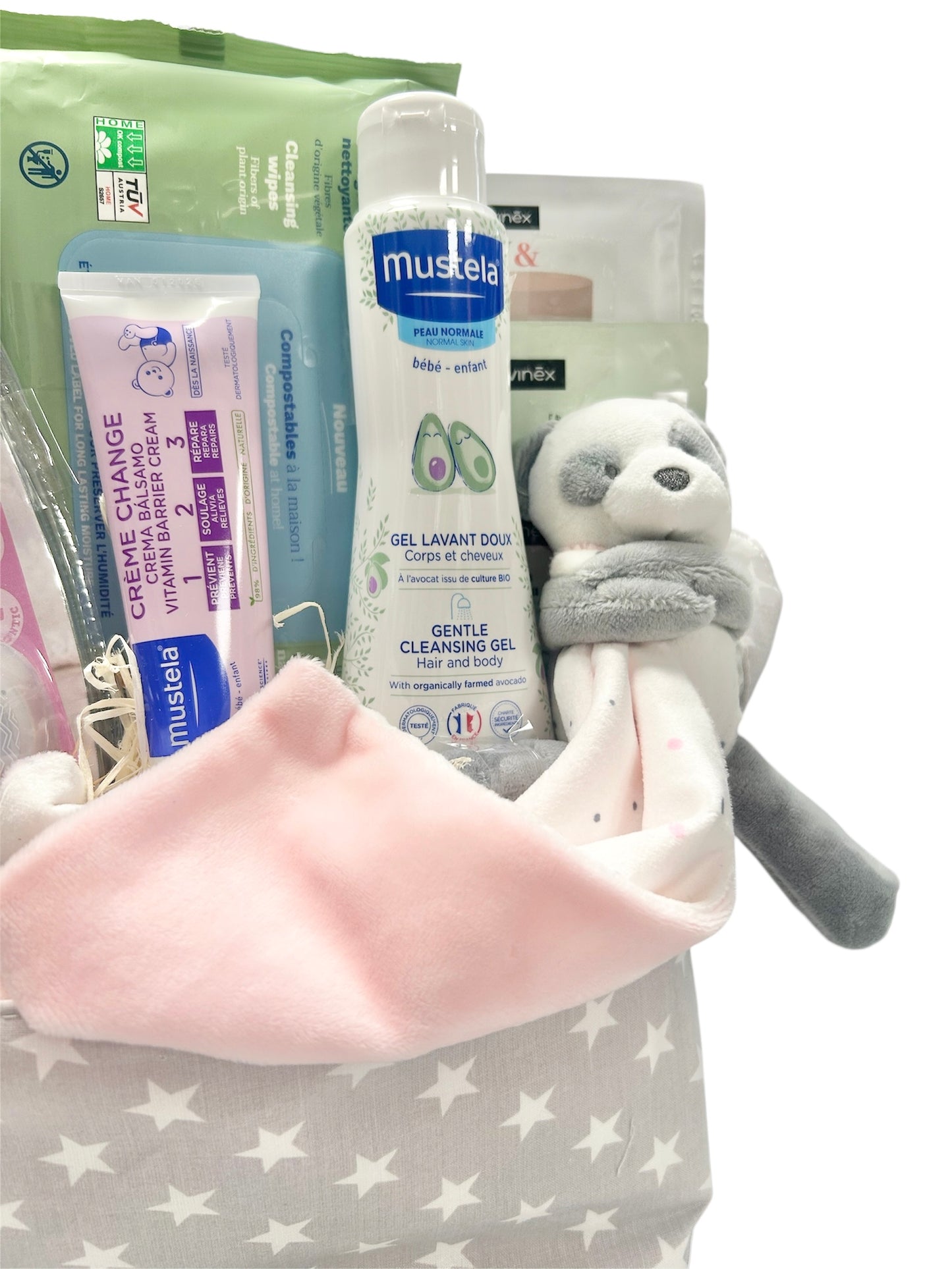 Cesta Regalo Nacimiento Bebé Dou Dou Panda | Mustela
