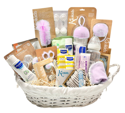Canastilla Bebé Emociones rosa – Regalo Recién Nacido Mustela