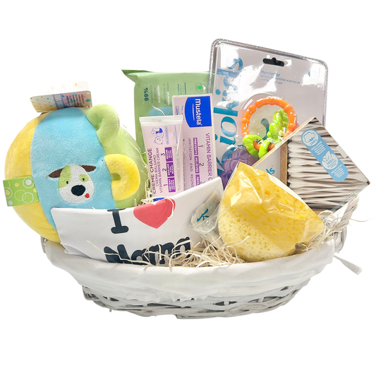 Cesta regalo bebé esenciales