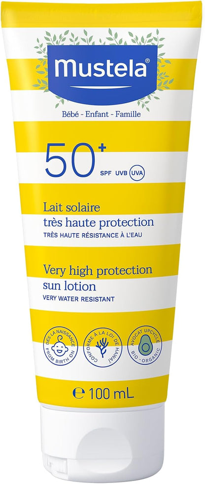 Mustela protector solar para el bebé.