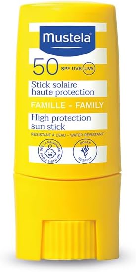 Mustela protector solar para el bebé.