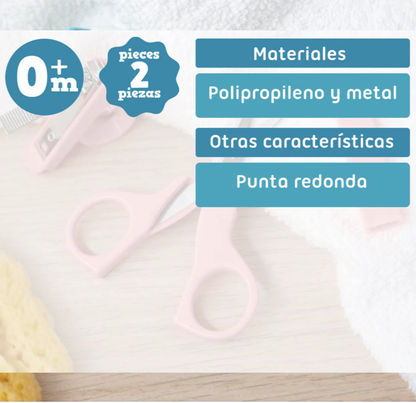 Tijeras de manicura bebé con puntas redondeadas de seguridad